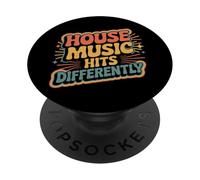 House Music Hits Differently EDM Mood Party - PopSockets PopGrip Adesivo