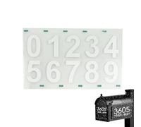 House Number Decals - Waterproof Address Labels Set, Reflective Stick Sets | Ideal/suitable for Mailbox Gate Door Wall Vehicle Truck Apartment Office Business Outdoor Signage Identification Visibility