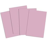 House of Card & Paper, cartoncino colorato in formato A2, 220 g/m²,colore: rosa pastello (confezione da 50 fogli)
