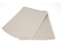House of Card & Paper - Cartone in carta kraft grigio, 1500 micron, 945 g/mq, 30,5 x 30,5 cm, 6 fogli per confezione