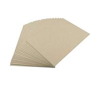 House of Card & Paper HCP482 - Cartoncino in carta kraft, 1500 micron, 945 g/m², 20,3 x 20,3 cm, 15 fogli per confezione, colore: grigio