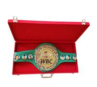 House of Highland 77 WBC - Cintura da Boxe 3D in Vera Pelle, per Adulti, con Scatola/Custodia