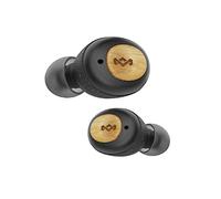 House of Marley Champion True Wireless, Auricolari Bluetooth 5.0 Compatti con Custodia Ricaricabile a Ricarica Rapida, Include 3 Paia di Auricolari Gel Multiformato, Materiale Ecosostenibili, Nero