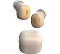 House of Marley Smile Jamaica True Wireless Earbuds - Mini Auricolari Bluetooth, 14 Ore di Autonomia, Cuffie In-Ear, Auricolari TWS con Custodia di Ricarica, Materiali Sostenibili, Crema