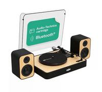 House of Marley Revolution Giradischi Bluetooth con Casse - Giradischi Vinili Sostenibile con Altoparlanti Cablati da 8W, Facile da Configurare, Design Moderno con Coperchio