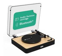 House of Marley Revolution Giradischi Bluetooth - Lettore Vinile 3 Velocità, Materiali Sostenibili, Giradischi Vinili Vintage con Copertura Antipolvere, Cartuccia Audio-Technica