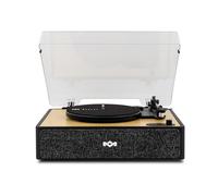 House of Marley Rise Up Giradischi Bluetooth con Casse Integrate - Giradischi Vinili a 3 velocità, Streaming a 2 vie, Finitura in Bambù e Coperchio Antipolvere, Realizzato in Modo Sostenibile