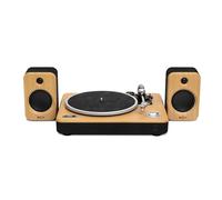 House Of Marley Stir It Up Wireless 2 Giradischi Bluetooth con Casse Da 10W - Giradischi Vinili dal Design Responsabile con Testina Audio - Technica, Bambù