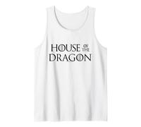 House of The Dragon Black Logo Canotta