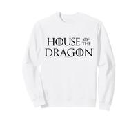 House of The Dragon Black Logo Felpa