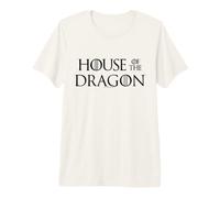 House of The Dragon Black Logo Maglietta Premium