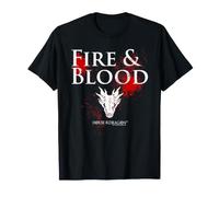 House of The Dragon Fire And Blood Splatter Maglietta