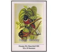 House On Haunted Hill: 16x9 Widescreen TV: Greeting Card: Happy Birthday