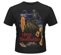 House ON Haunted Hill by Plan 9 - House ON Haunted Hill T-Shirt Graphic Unisex Tee Shirt Black L