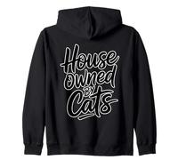 House Owned By Cats Felpa con Cappuccio