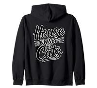 House Owned By Cats Felpa con Cappuccio