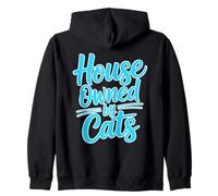 House Owned By Cats Felpa con Cappuccio