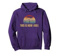 House Pittore This Is How I Roll Funny Painter Felpa con Cappuccio, Unisex per Adulti, Viola, M