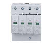 House Protective Device 150KA Fireproof PC Voltage Arrester Device for Distribution Box 385V White Maximum Discharge Current 150KA Nominal Discharge Current 100KA Protection (4P)