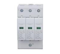 House Protective Device 150KA Fireproof PC Voltage Arrester Device for Distribution Box 385V White Maximum Discharge Current 150KA Nominal Discharge Current 100KA Protection (3P)