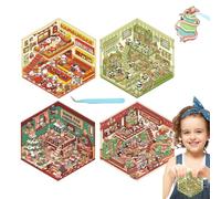 House Scene Stickers | Miniature Scene Decals | Decorative Home Stickers | Make Your Own Stickers | Home Decoration Stickers Versatile Home Decor Paper+PET For Phone Cases, Laptops And Notebooks