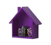 House Shaped Shelf - Casa-Shaped Wall Display Case | Wall Mounted Wooden Display Shelves | Cute Small Nursery Decorative Shelf Decor, House Frame Floating Shelves For Storage & Organizzazione