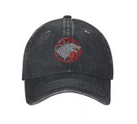 House Stark Targaryen Berretti da Baseball per Uomo Donna Denim Lavato Snapback cap Game of Thrones Fuoco Sangue Ghiaccio Redwolf Caps Cappello Regalo