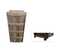 House&Style CASSETTIERA Vulcano 4CASS. Corteccia Met, Come da Foto