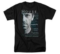 House TV Show Dr. House Houseisms Tee Shirt Black S
