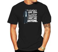 House TV Show Dr House Quote I Don't Like Anyone T-Shirt Black XL