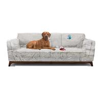 Houseables Copridivano per cani, deterrente dai graffi per gatti, 248 cm di larghezza x 106 cm di altezza x 100 cm di profondità, 1 pezzo, trasparente, in vinile, protezione per divano, protezione