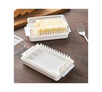 Household Butter Aid Cutting Box, Cheese Preservation Box, 1 Pack, White