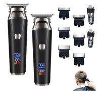 Household Digital Display Professional Electric Hair Clipper Set, Clippers and Trimmers Set, for Nose, Body, Face & Mustache, Geta Clean, Fresh Haircut at Home(2 Set)