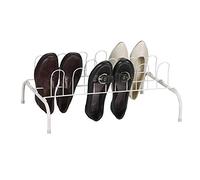 Household Essentials 9-Pair Wire Shoe Rack, Bianco