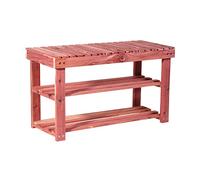 Household Essentials Cedarfresh 2-Tier Cedar Shoe Rack e cassapanca, 80 cm l x 44,5 cm H x 31,5 cm D