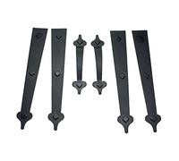 Household Essentials Cerniera Esso magnetici Decorativi Porta del Garage Accenti, Nero