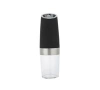 Household MultiFunctional Electric Grinding Tool Pepper Mill Induction Spice Grinder Kitchen Utensils(Black )