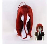 Houseki no Kuni Land of the Lustrous Cinnabar Cosplay 45cm Parrucca Rossa Breve Halloween Party Capelli sintetici + Cappuccio parrucca gratuito