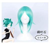Houseki no Kuni Land of the Lustrous Phosphophyllite Parrucca Cosplay Capelli corti 2 Versioni Capelli sintetici Parrucca Cosplay + Parrucca gratis Cap A