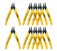 HOUSERAN Confezione da 10 pinze per taglio a filo, micro pinze da 12,7 cm con molla, tronchesi a taglio laterale, mini tronchesi per la creazione di gioielli, modelli in plastica, fascette con zip,