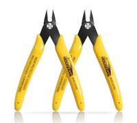 HOUSERAN Confezione da 2 pinze per taglio a filo, micro pinze da 12,7 cm con molla, tronchesi a taglio laterale, mini tronchesi per la creazione di gioielli, modelli in plastica, fascette con zip,