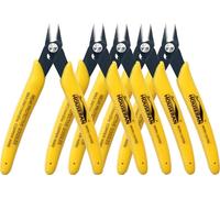 HOUSERAN Confezione da 5 pinze per taglio a filo, micro pinze da 12,7 cm con molla, tronchesi a taglio laterale, mini tronchesi per la creazione di gioielli, modelli in plastica, fascette con zip,