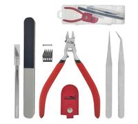 HOUSERAN Model Nipper, Tronchese per tagliabuglio, kit di attrezzi per Gundam per riparare e fissare modelli in plastica, rosso