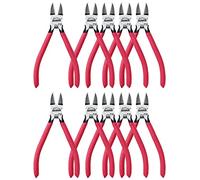 HOUSERAN Pinza a Taglio Laterale,152mm,10 Pezzi, Pinza Diagonale, Pinza da Taglio Diagonale, Pinze per Taglierine, Pinze per Taglierine di Precisione,Tronchese,Rosso