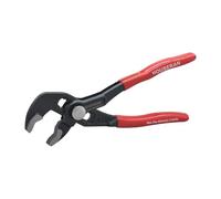 HOUSERAN Pinze per pompa dell'acqua, pinze per giunti scorrevoli, pinze per giunti scanalati da 17,8 cm, pinze per chiavi con impugnatura comoda rossa, pinze CRV a linguetta e scanalatura per