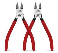 HOUSERAN Tronchesi laterali 150 mm, manico rosso antiscivolo, 2 pezzi