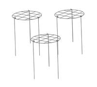 HouseVibe 3 gabbie per peonie e supporti in metallo per piante crescono attraverso cerchi per pomodoro fiori verdure 30 x 40 cm - griglie