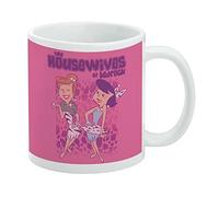 Housewives of Bedrock - Tazza da caffè in ceramica, idea regalo per caffè, tè e bevande calde, 325 ml, colore: bianco