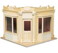 Houseworks Casetta Angolo Negozio Room Box Vetrate a Baia Kit DIY 1:12