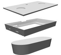 Housing for 2.9 Inch ePaper Display - Wall Mount Enclosure with Modern Design